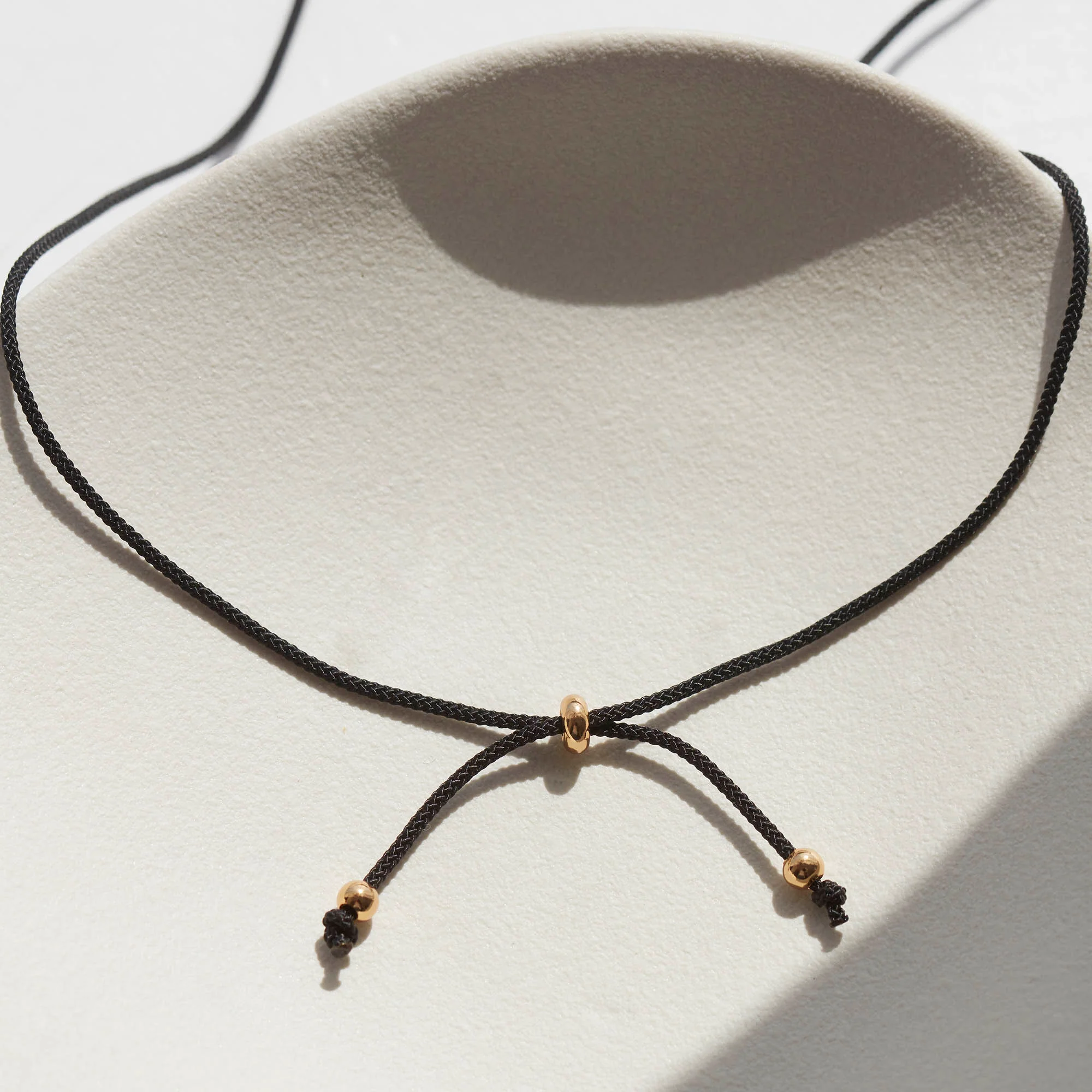 Amara Cord Necklace Silver - Image 4