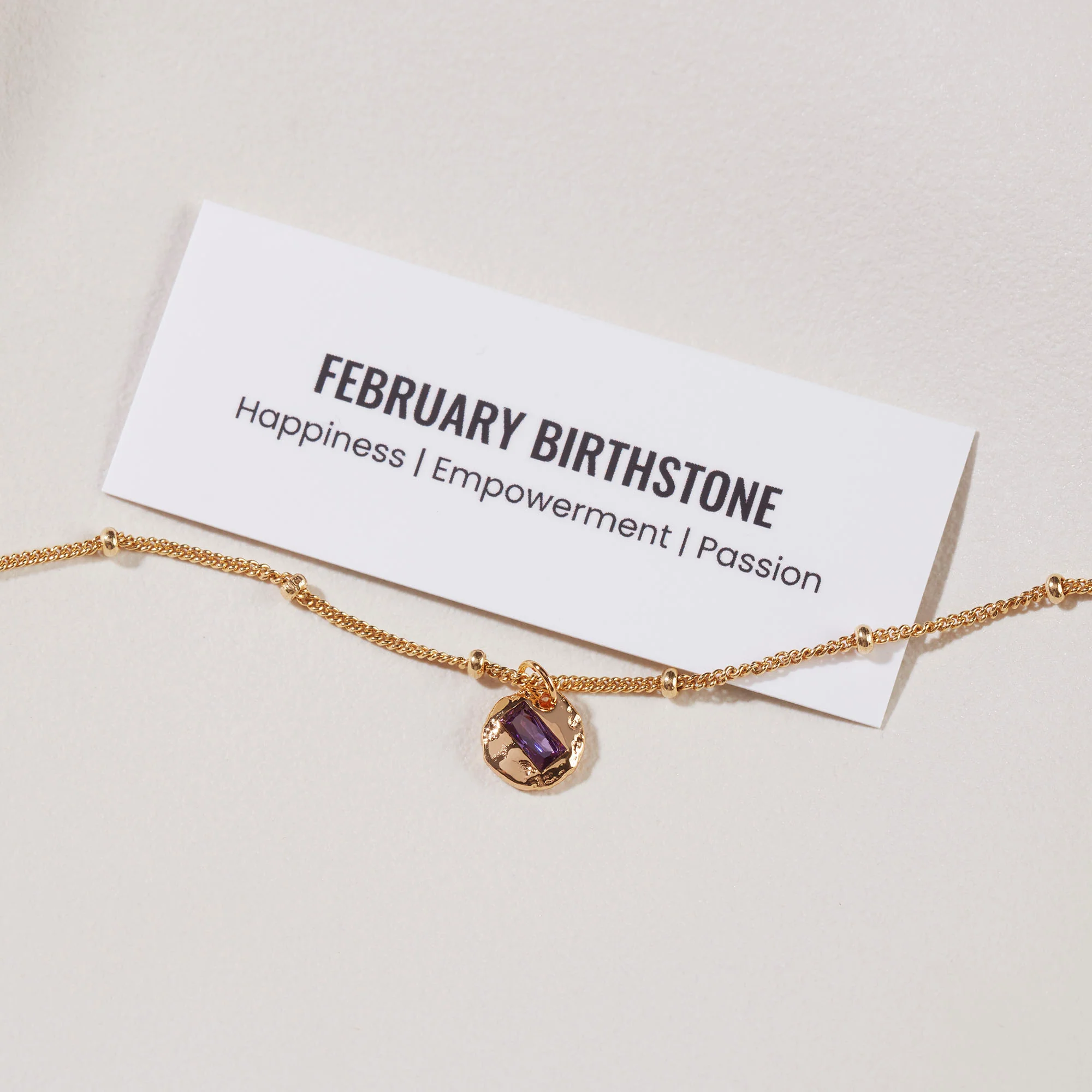 Birthstone Bracelet Gold - Image 2