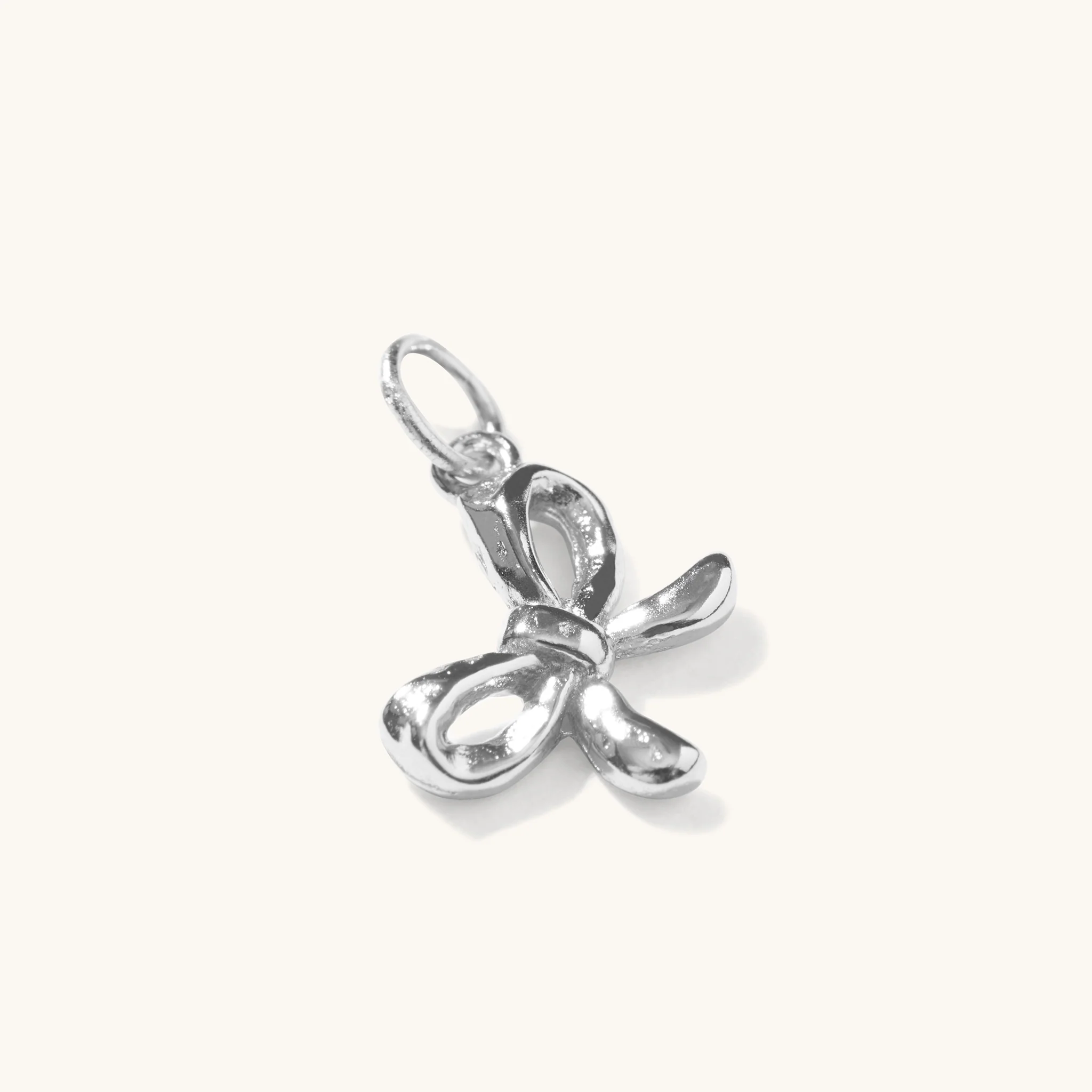 Bow Pendant Silver
