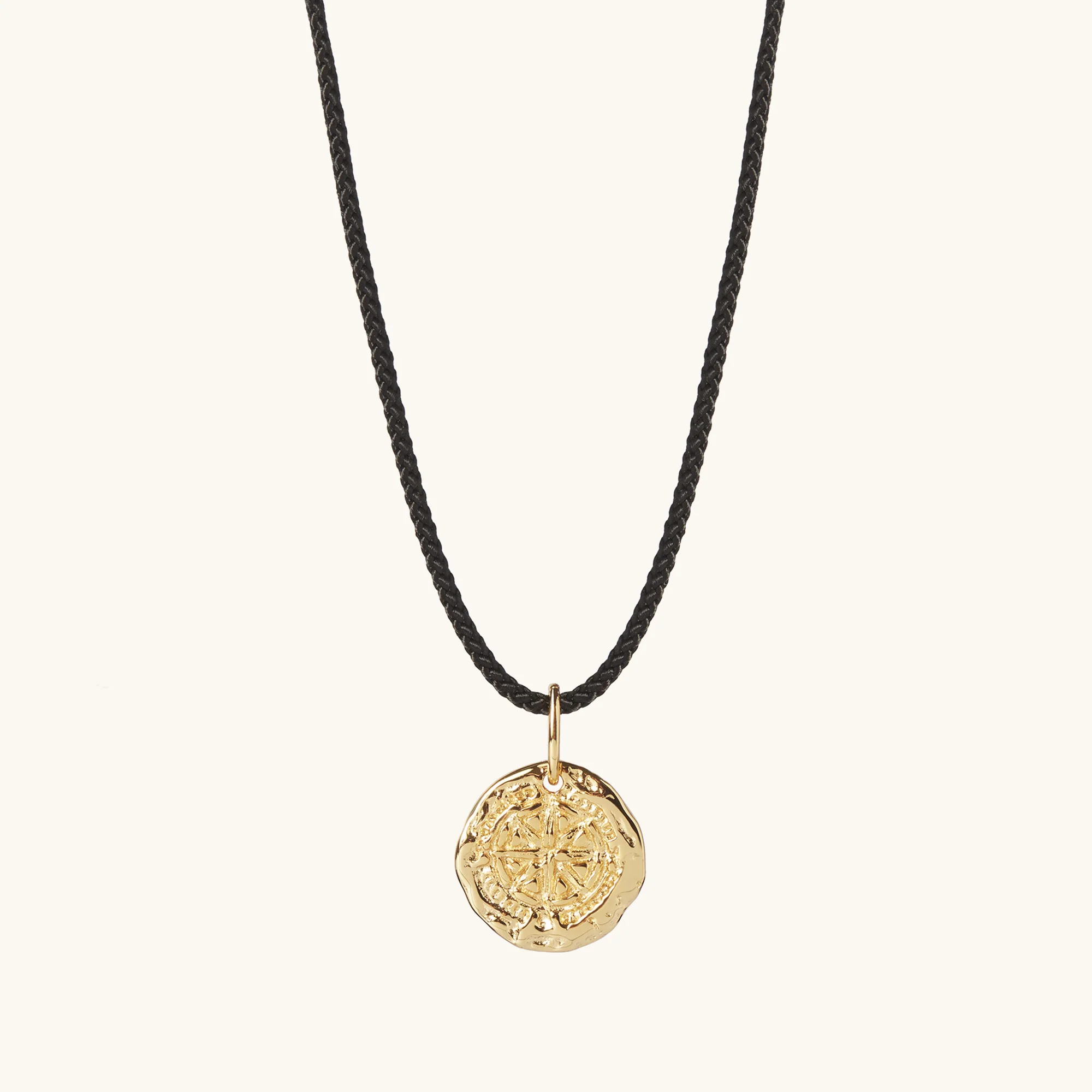 Guiding Star Cord Necklace Gold