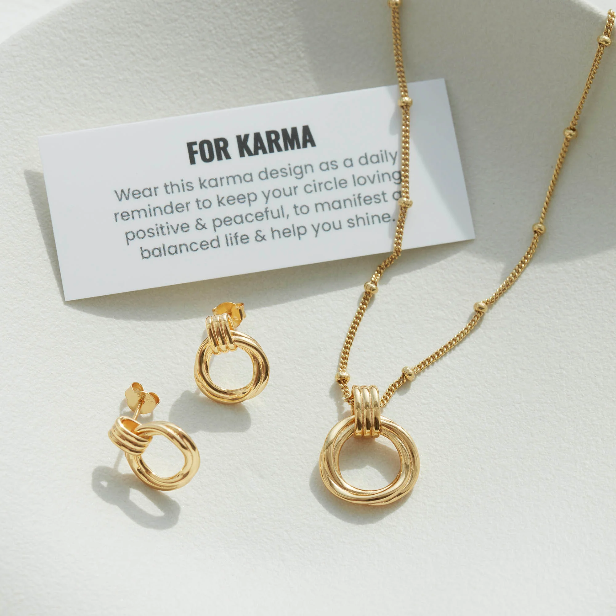 Karma Necklace Gold - Image 5