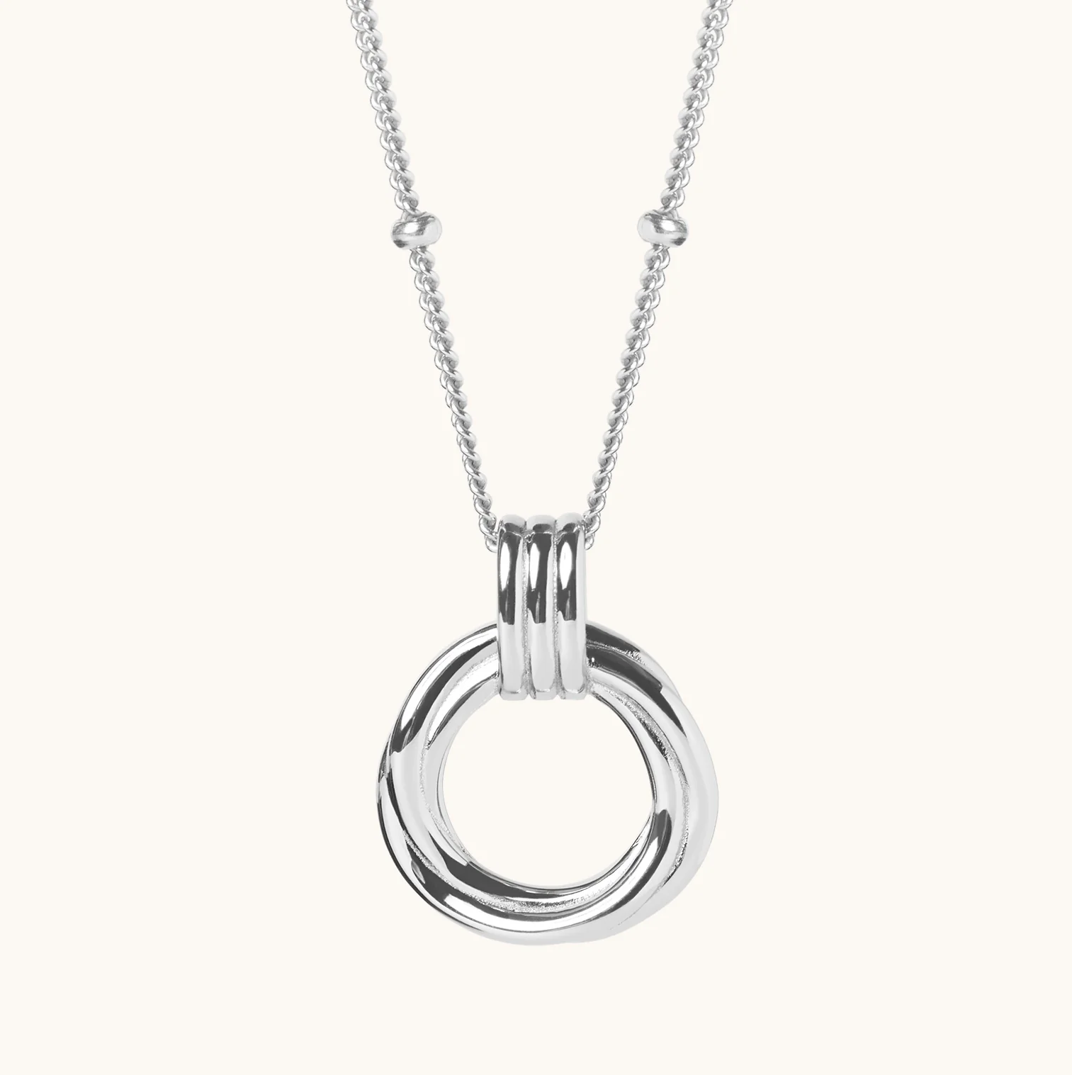 Karma Necklace Silver