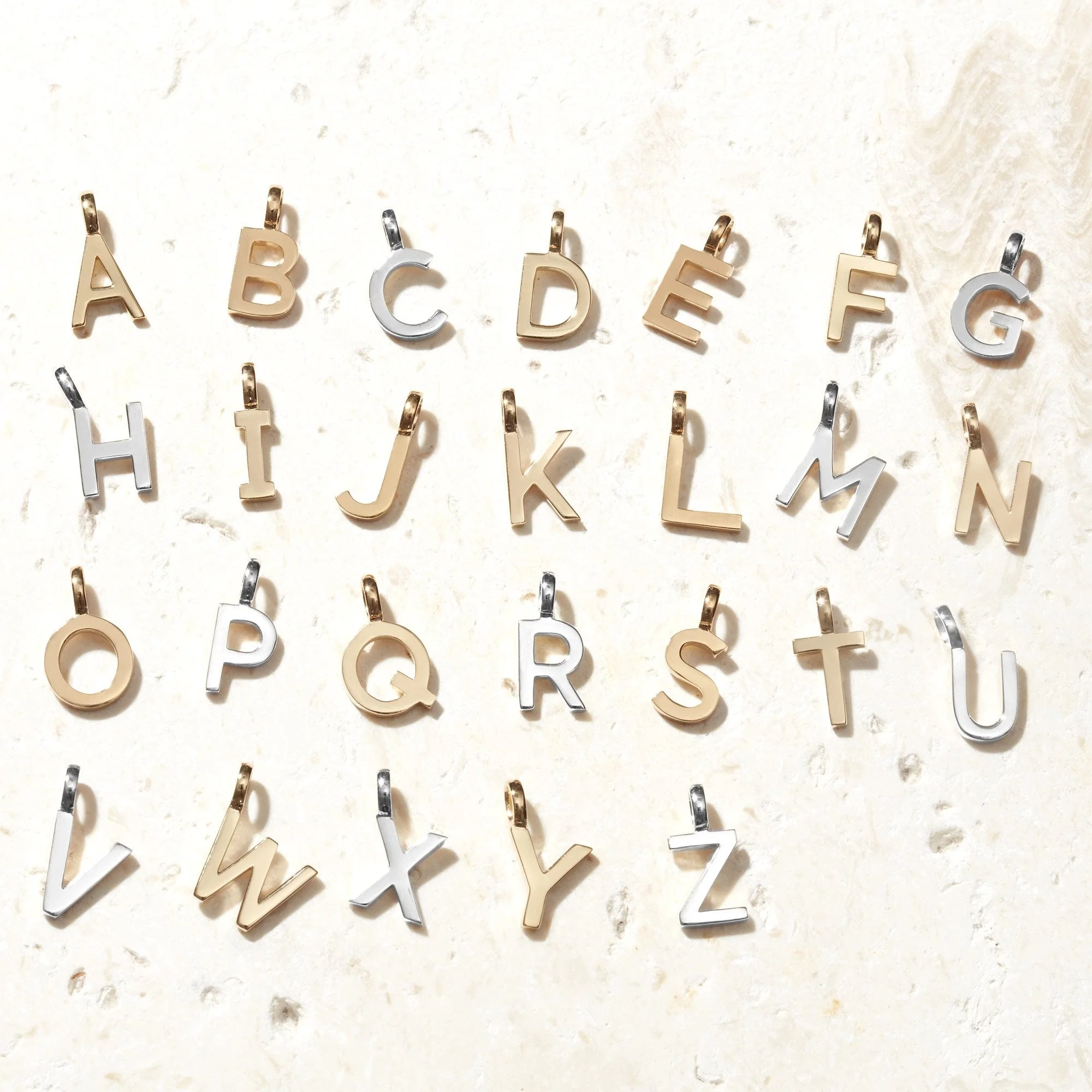 Letter Pendant Gold - Image 2