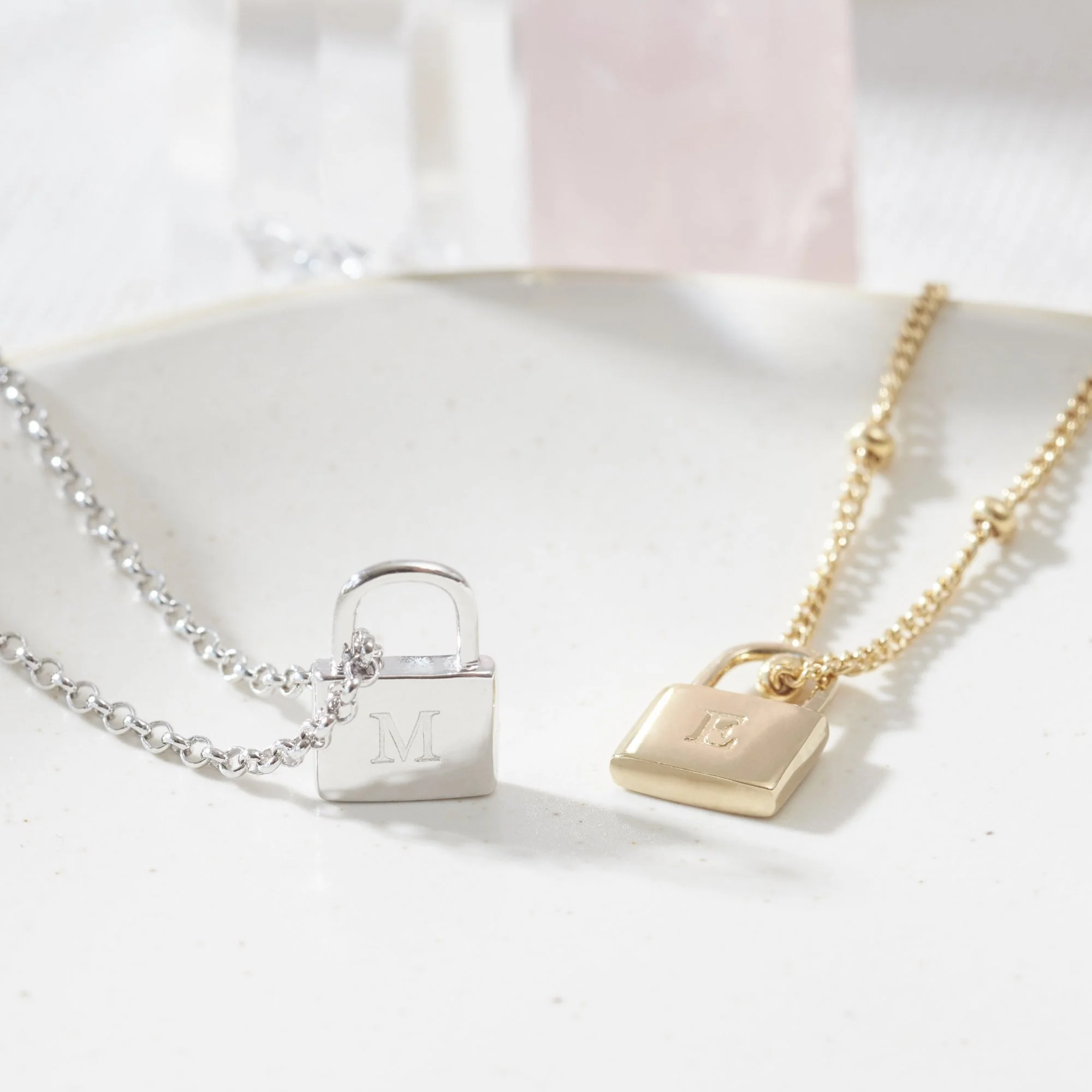 Padlock Necklace Silver - Image 4