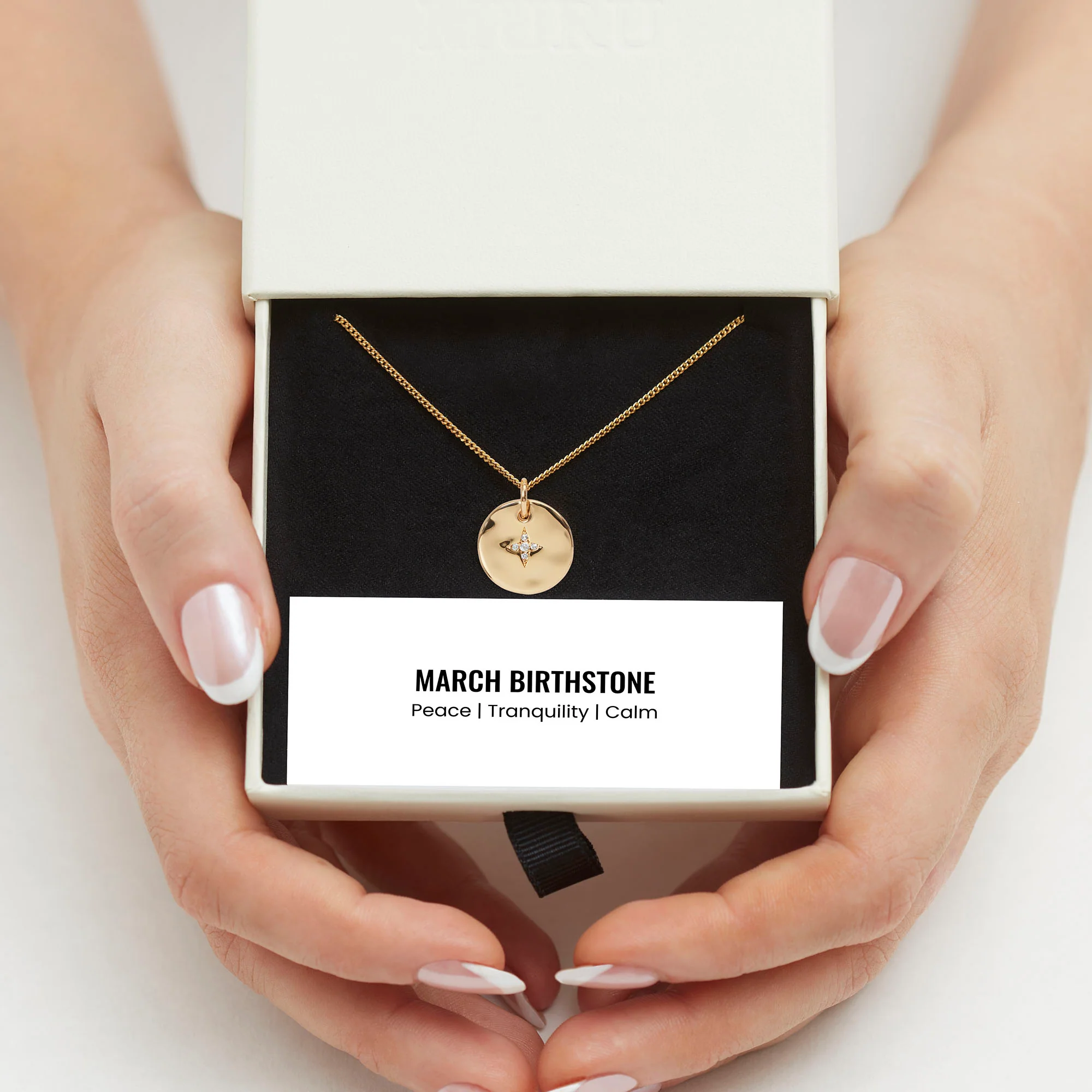March Birthstone Necklace - Image 6