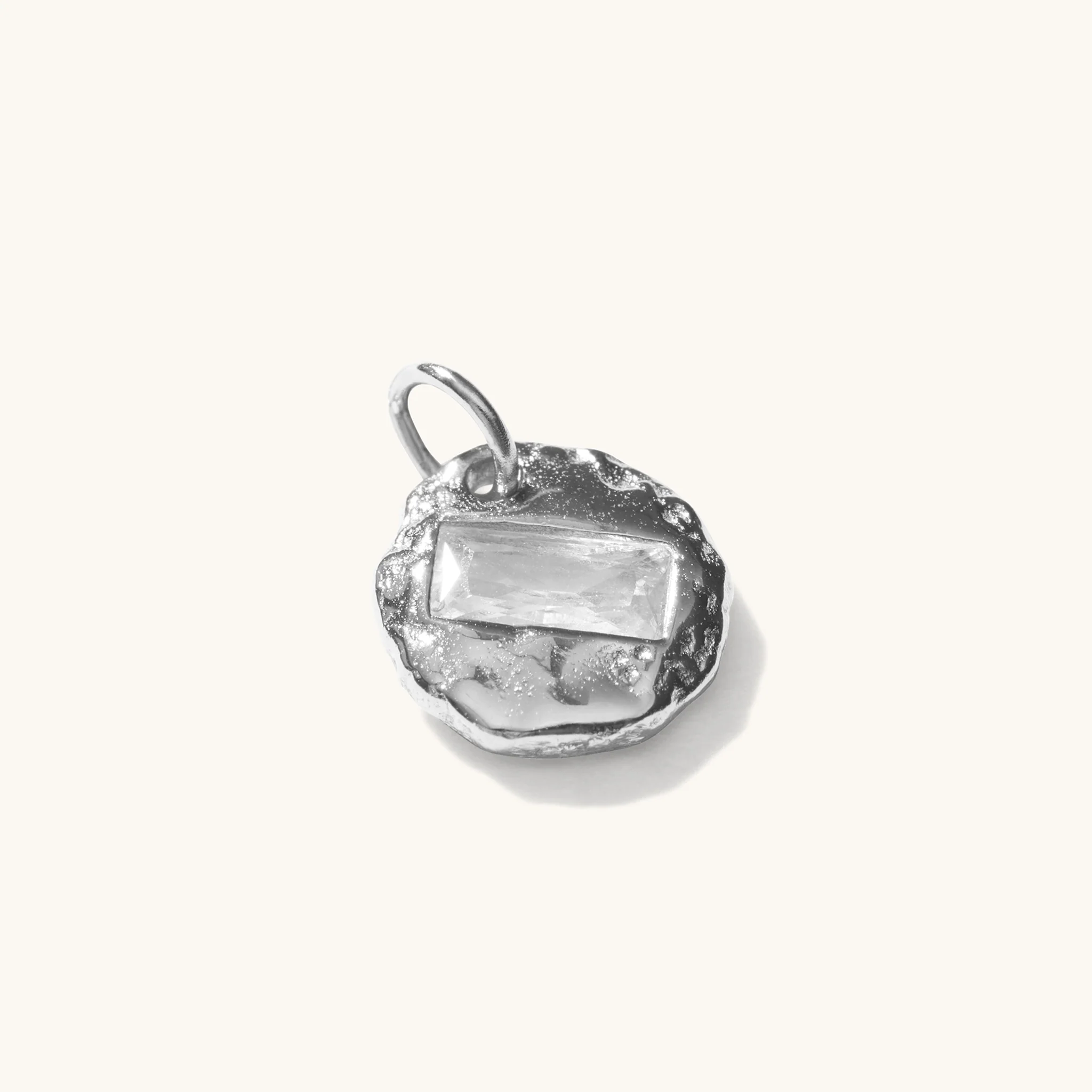 Mini Birthstone Pendant Silver