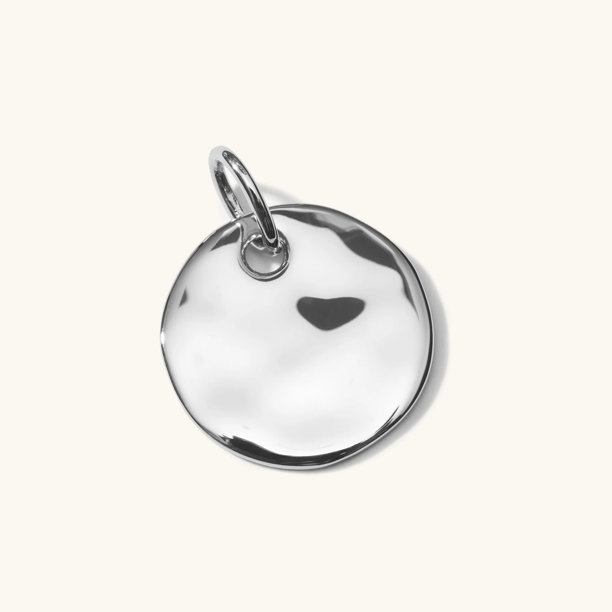 Ripple Disc Pendant Silver