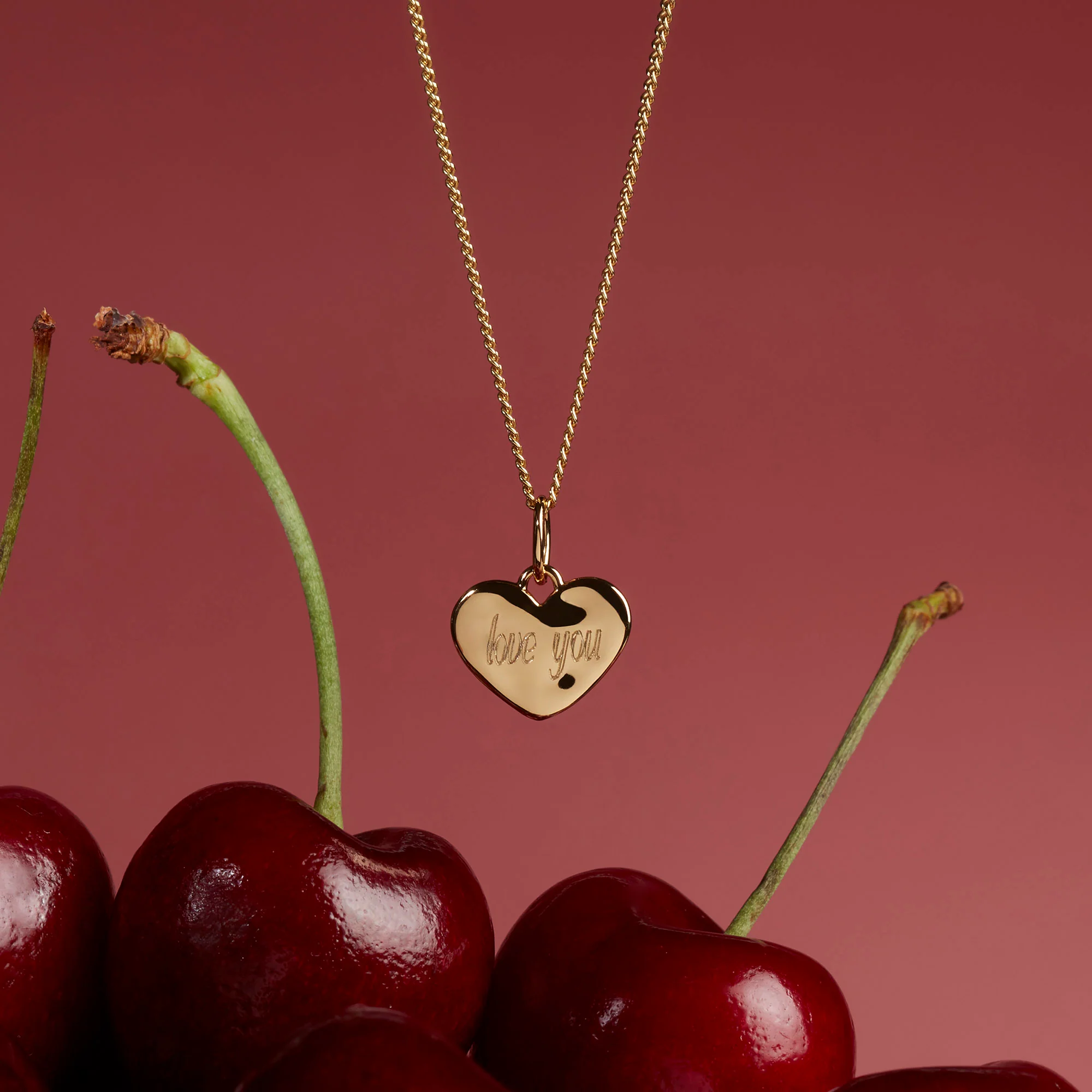 Ripple Heart Pendant Silver - Image 3