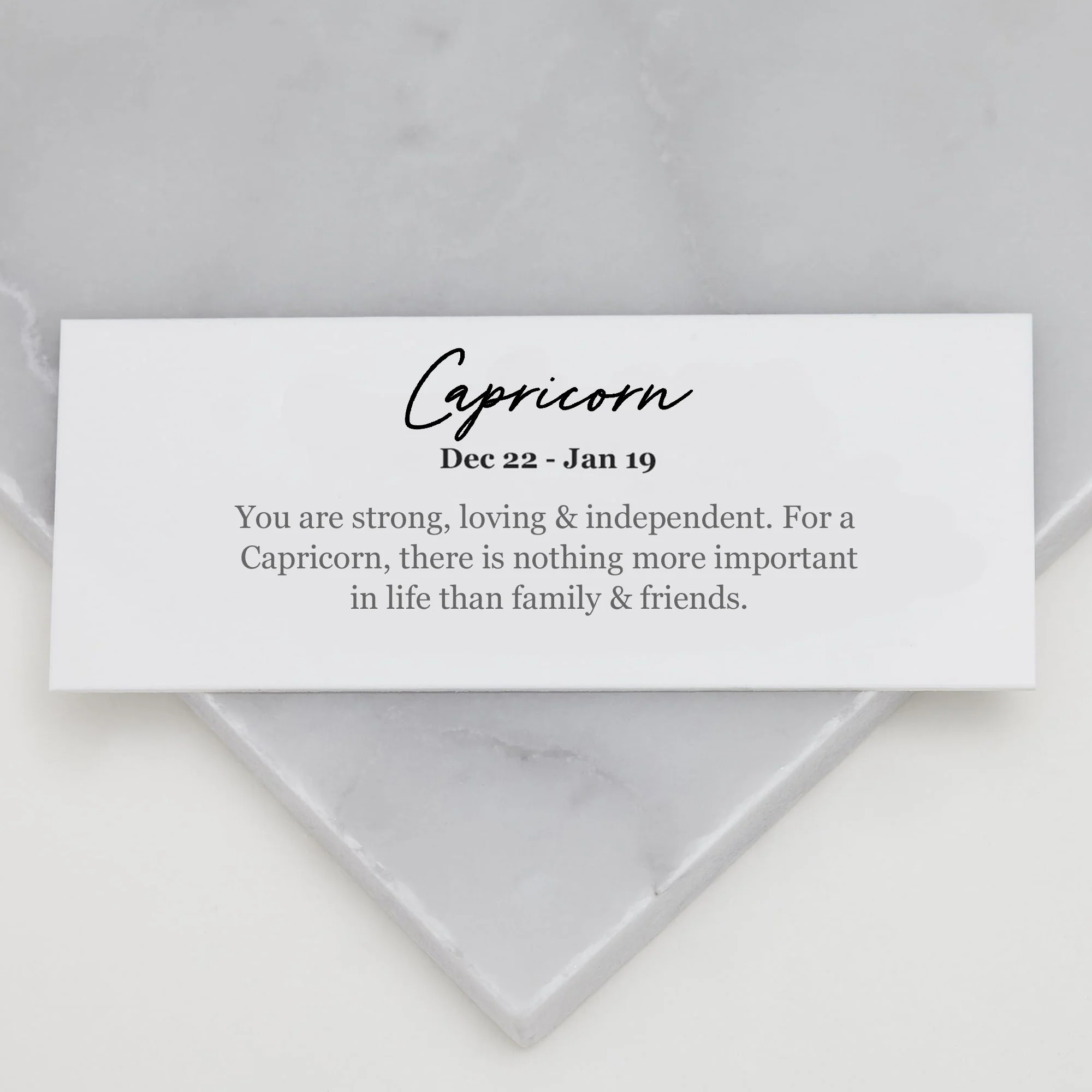 Capricorn Zodiac Necklace Hammered Silver - Image 6