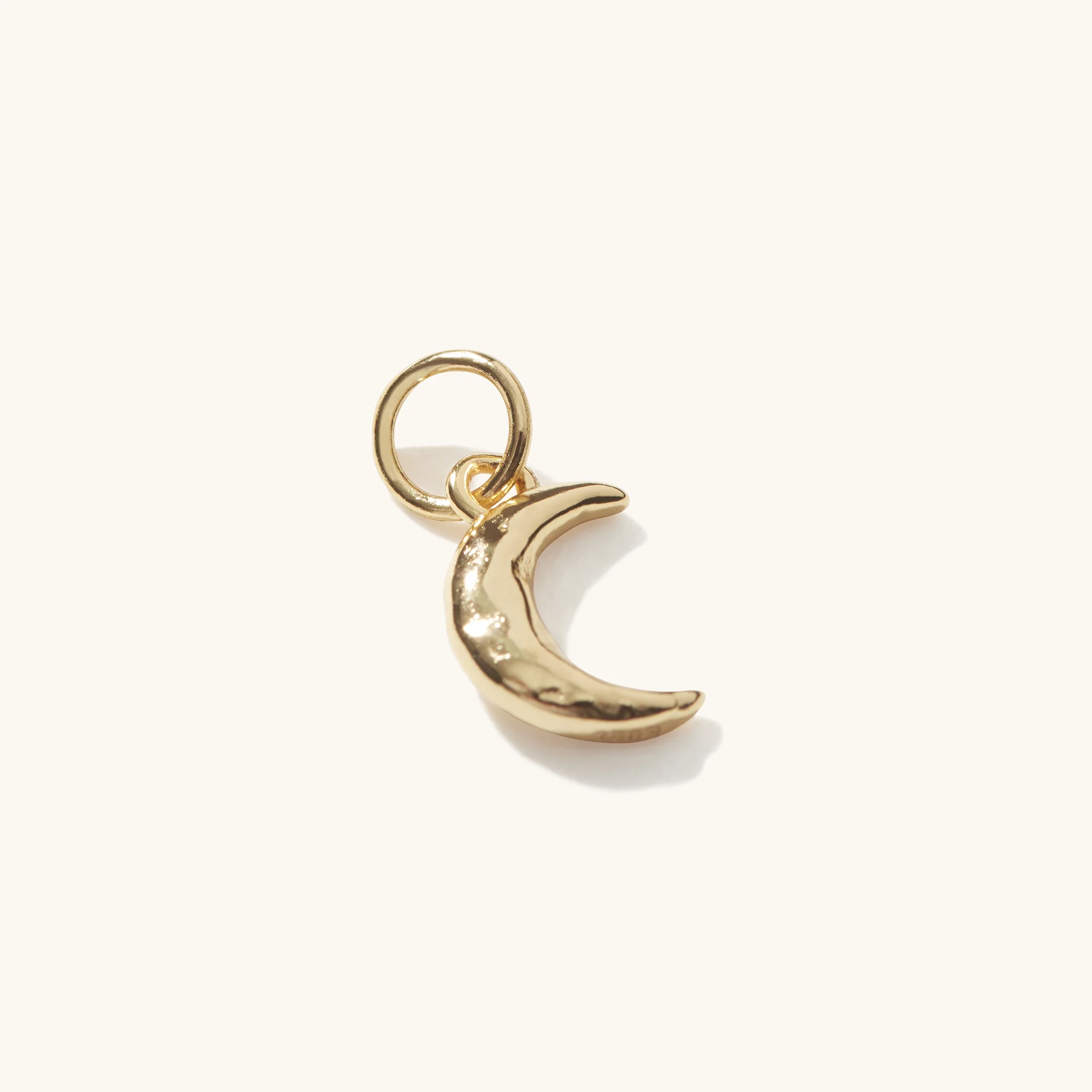 Tiny Moon Pendant Gold